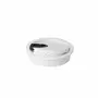 Kabeldoorvoer 60mm aluminium wit geanodiseerd, diepte 22mm