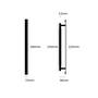 Pull Bar/Plate/Linear/Medium 290Mm/Black (Non US)