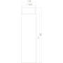 Deurstop wandmontage 22x80mm rvs geborsteld