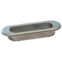 Komgreep buitenmaat 119x40mm mat chroom, ovaal