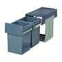Inbouwafvalemmer 2x15 liter, voor kast 300mm