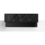 Fellowes power deskup 2.0 Zwart 3x 230V, met eGST Plug
