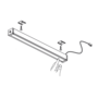 Twig met TouchLedDimmer Zwart lengte: