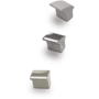 Knop METAL 880 geborsteld nikkel 30x22mm