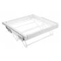 Schoenenrek, uittrekbaar,  800 mm SOFT-CLOSE, Wit