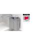 Afvalemmer 19 liter met (14+5) 410 x 210 x 470mm, grijs