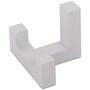 Jashaak twee haaks wit gelakt dubbel 40 x 52mm diepte 40mm