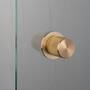 Fixed Door Knob/Single-Sided/Linear/Brass