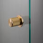 Fixed Door Knob/Single-Sided/Linear/Brass