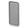 Inlaatgreep 60x30x10mm scharnierend, mat metallic aluminium