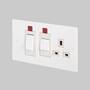 Cooker Control Unit w/ Neon - White - White Interior