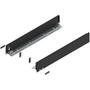 Legrabox ladezijde M 600mm, carbon zwart, hoogte 90,5mm