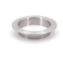 Afvaldoorlaat rond RVS mat, boormaat 82mm, buitenmaat 112mm