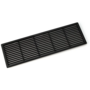 Luchtrooster mat zwart totale breedte 310mm, hoogte 95mm