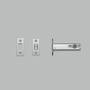 Deadbolt Latch/For Thumbturn Lock/82Mm Backset/Steel