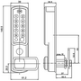 Mauer ELLcam pincodeslot horizontaal, zilver, links