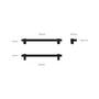 Pull Bar/Medium 300Mm/11.8 Inches/Cast/Brass