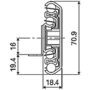 Ladegeleider TITAN  B lengte: 450mm