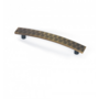 Greep CHESS antiek messing 161mm, hartmaat 128mm