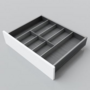 Bestekindeling houtdecorvoor LEGRABOXC550-650, D 45cm, s