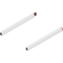 Reling L+R voor Merivobox, 270mm zijdewit