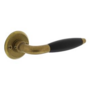 Deurkruk Antonnet met rozet ø50x5mm schroefgat messing