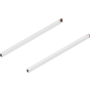 Reling L+R voor Merivobox, 450mm zijdewit