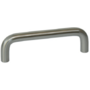 Greep 10x128mm recht mat chroom, totale lengte 138mm