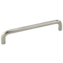 Greep 8x128mm recht RVS geborsteld, totale lengte 136mm