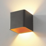 Wandlamp Vigo Up/down zwart/Goud IP20