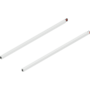Reling L+R voor Merivobox, 600mm zijdewit
