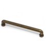Greep TUBE antiek messing 212x14x34mm, hartmaat 192mm