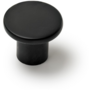 Knop DISC mat zwart 33mm