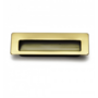 Komgreep glans chroom/zilver 115x42mm, inlaat 93x32x13mm