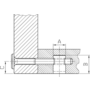 Klobe M6/10x12.5mm
