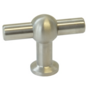 Knop 60x22 RVS look mat - T model, hoogte 45mm