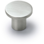 Knop DISC geborsteld nikkel 28mm