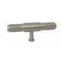 Greep 18x94mm alu geribbeld antraciet hoogte 39mm