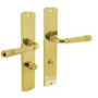 Deurkruk Helena op schild 235x45x8 mm met WC63/8 mm