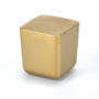 Knop MINI geborsteld goud 25X25mm, hoogte 28mm