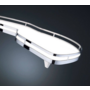 Lemans II ARENA STYLE links deur 400mm wit/chr.soft close