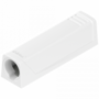 TIP-ON adapterplaat, versie kort recht, zijdewit