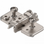 Kruismontageplaat 3mm verdikt excentrisch met plug 11,5mm