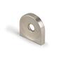 Knop CIRCLE met gat, geb. nikkel 40x8x40mm, hartmaat 32mm