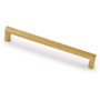 Greep BASIC mat  goud 136x8x28mm, hartmaat 128mm