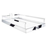 Inhangmand chroom/wit kast buitenmaat 400mm Arena Style