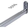 Roede 22x15mm, verchroomd, verstelbaar van 600-900mm