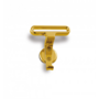 Hoed- en jashaak glans chroom 70x70mm