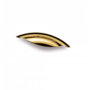 Greep antiek brons geborsteld 130x34mm, hartmaat 64mm