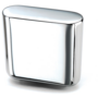 Knop MINI 817 glans chroom 27x11mm, hoogte 24mm